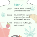 Menu Bruch dejeuner