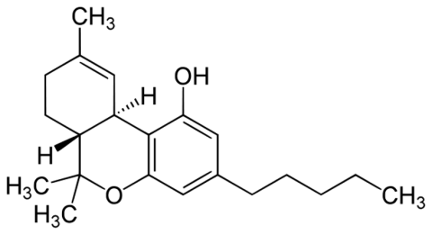 Molécule de THC