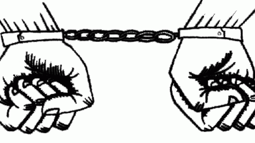 Menottes aux mains Menottes aux mains